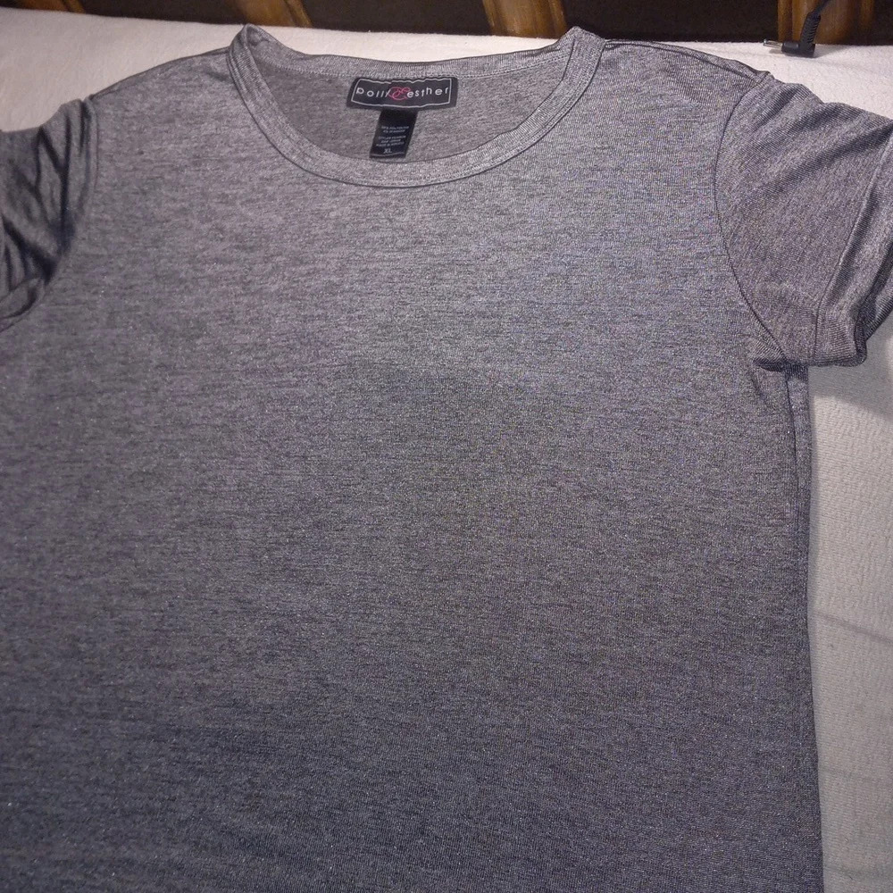 XL silver sparkley shirt